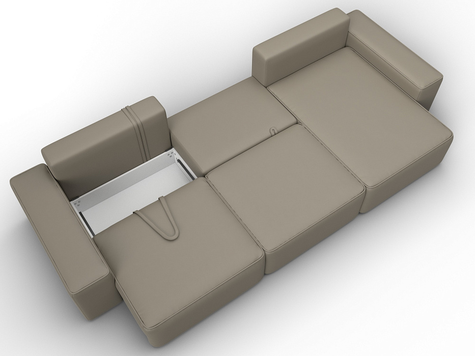 Диван угловой Лига-074 угол универсальный (grifon 04 бежевый)