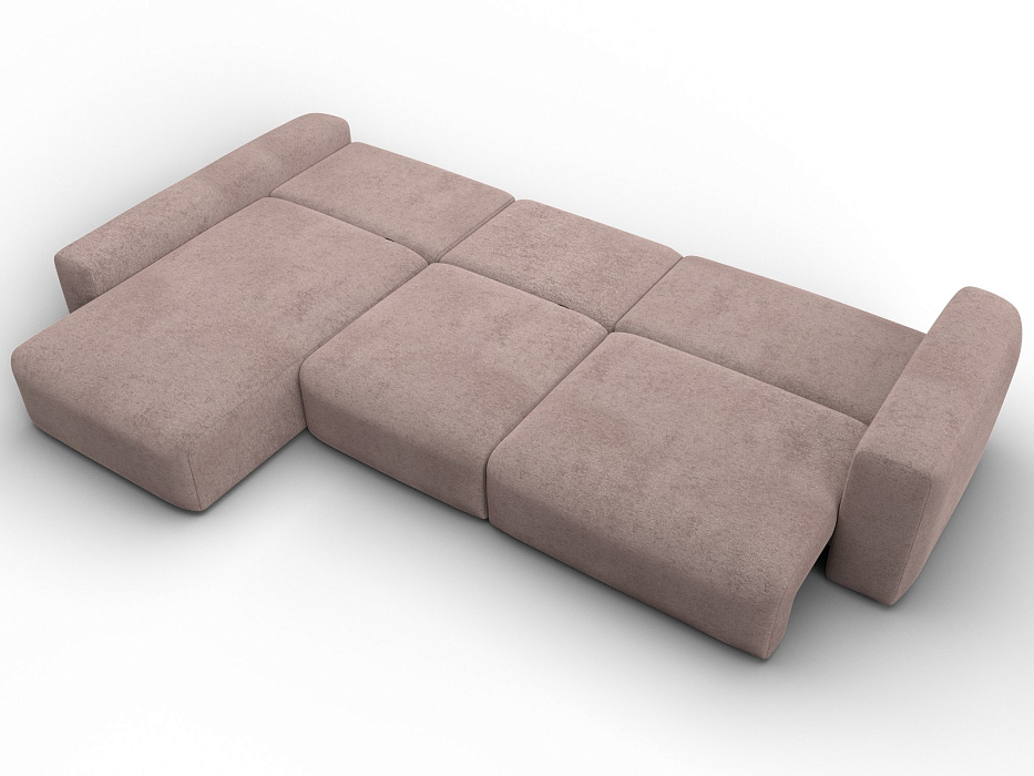 Диван угловой Лига-066 НПБ Лонг угол левый фото в интернет-магазине Лига Диванов