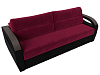 Прямой диван Форсайт (бордовый\черный цвет)