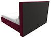 Интерьерная кровать Аура 160 (бордовый цвет)