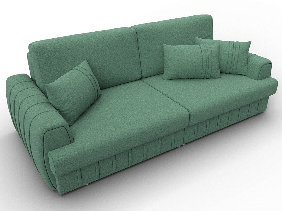 Диван прямой Лига-057 НПБ (амур 11 зеленый)