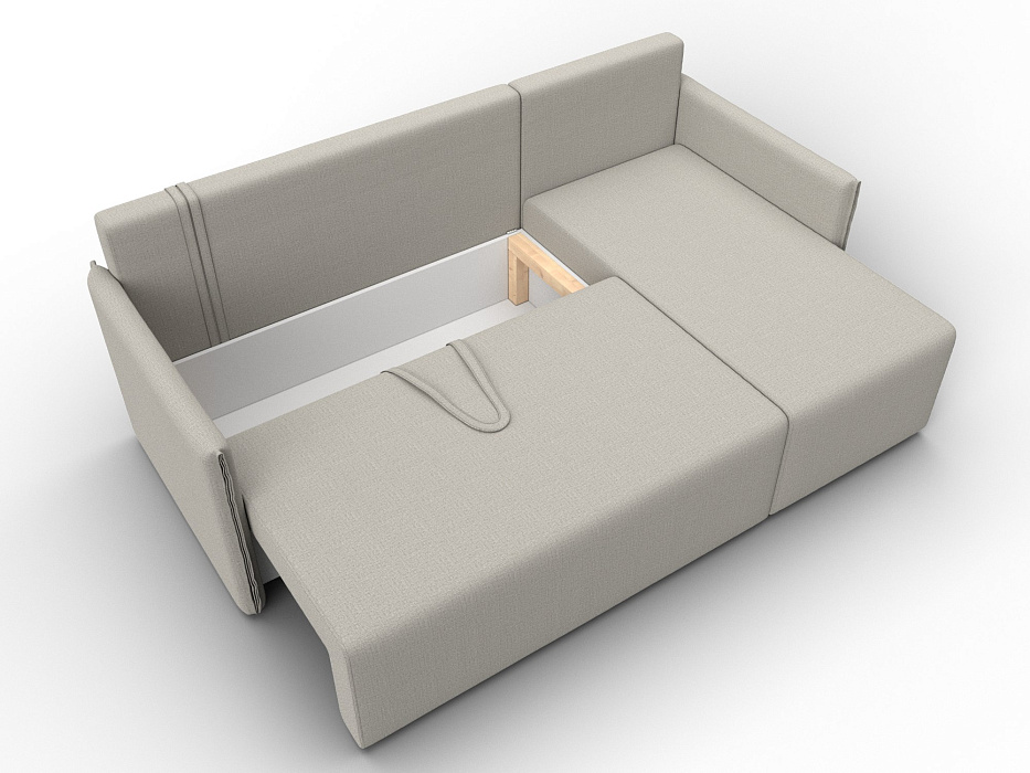 Диван угловой Лига-124 угол универсальный (амур 02 бежевый)