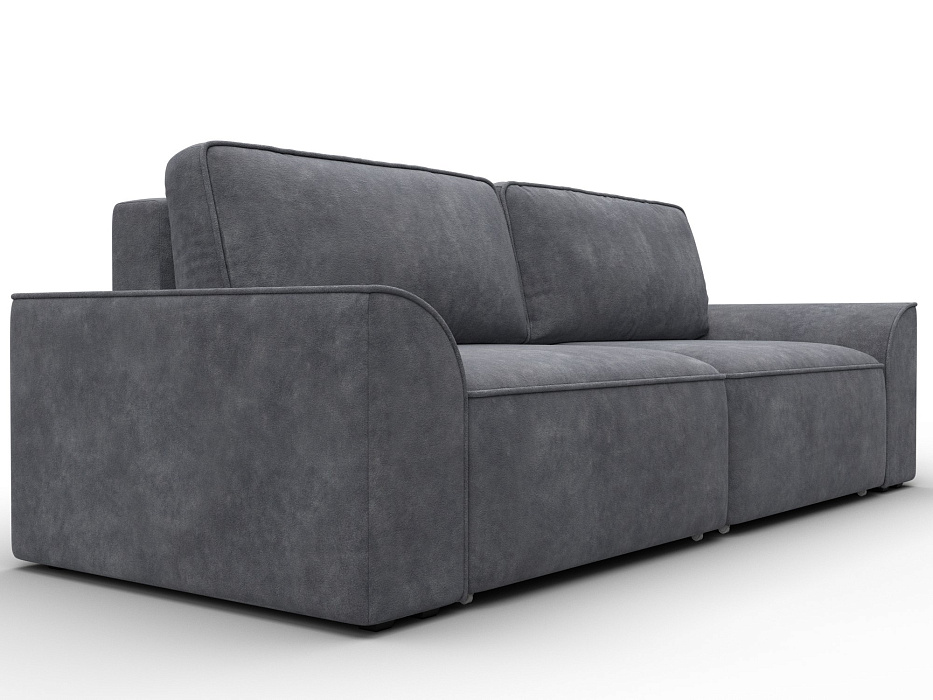 Диван прямой Лига-048 НПБ (brut 16 темно-серый)