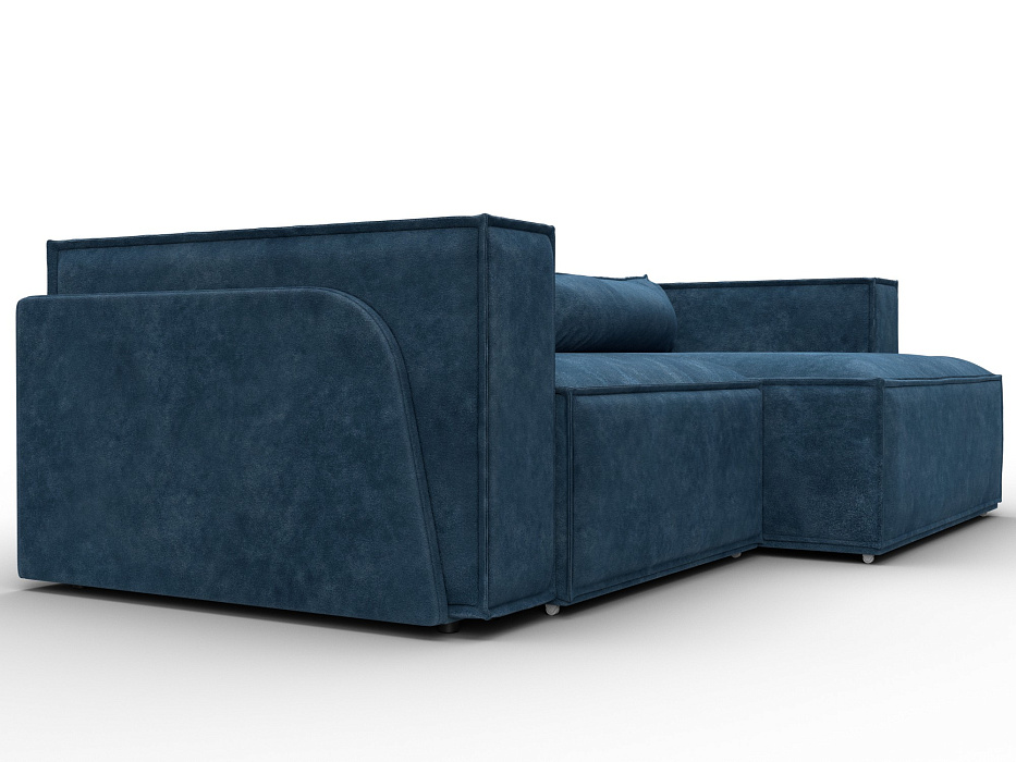 Диван угловой Лига-061 угол правый (brut 11 синий)