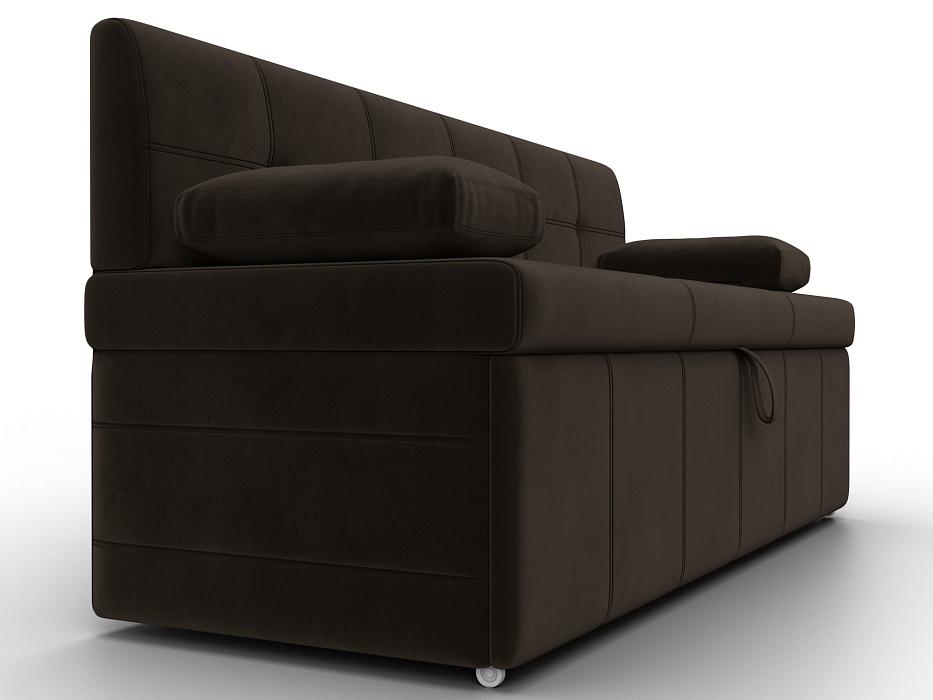 Диван кухонный прямой Лео (коричневый)