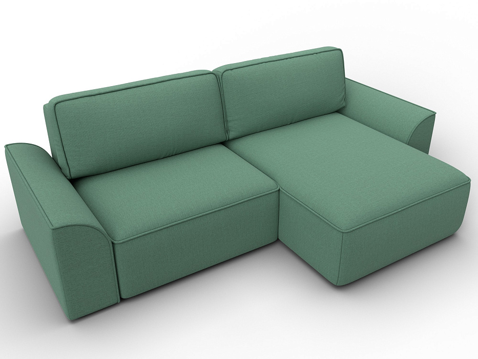 Диван угловой Лига-048 НПБ (амур 11 зеленый)