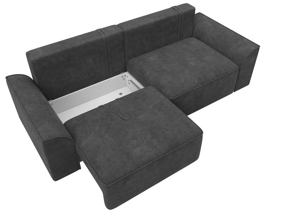 Диван прямой Лига-048 НПБ (brut 16 темно-серый) Диван прямой Лига-048 НПБ (brut 16 темно-серый)