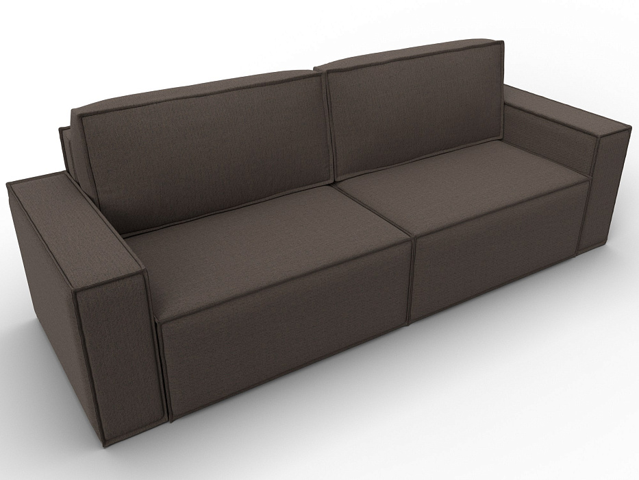 Диван прямой Куба Лайт (амур 05 коричневый)