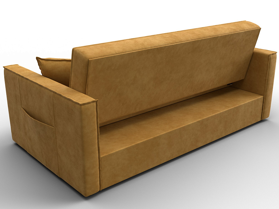 Диван прямой Лига-104 (160) (brut 10 желтый)