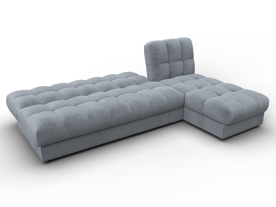 Диван угловой Лига-116 НПБ угол правый (tower 10 серый)