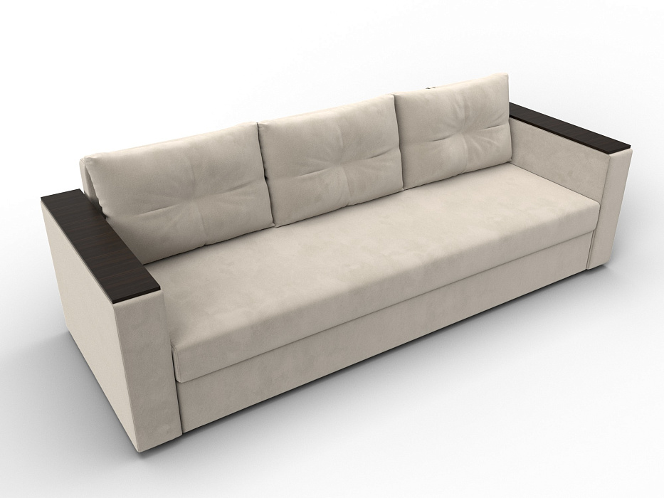 Диван прямой Атланта без стола (бежевый)