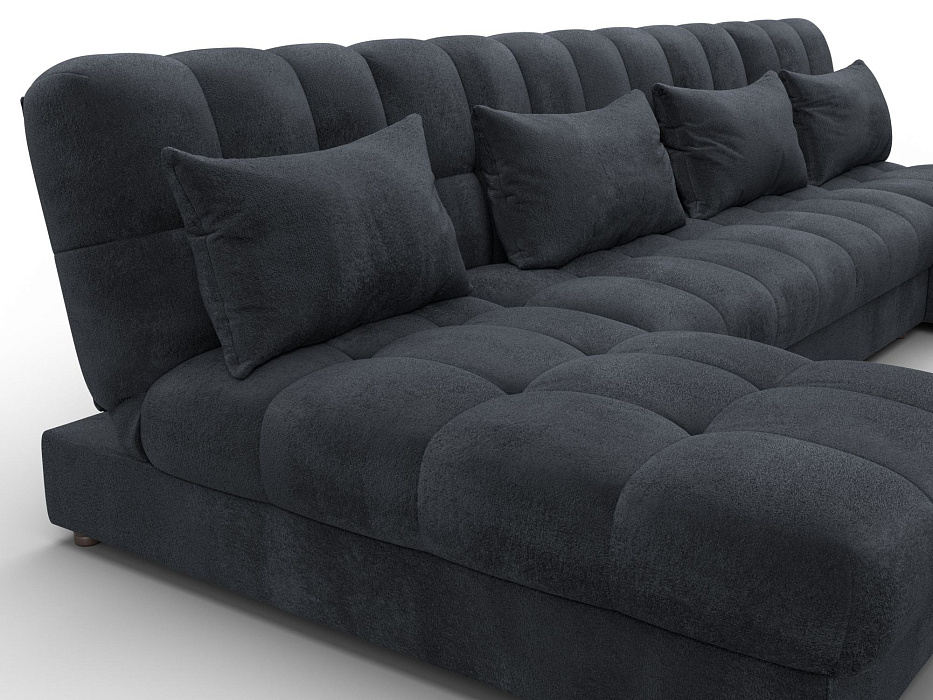 Диван П-образный Лига-116 НПБ (tower 11 темно-серый)