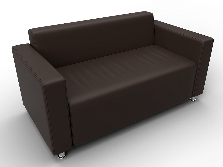 Диван прямой Лига-093 ВН (коричневый)