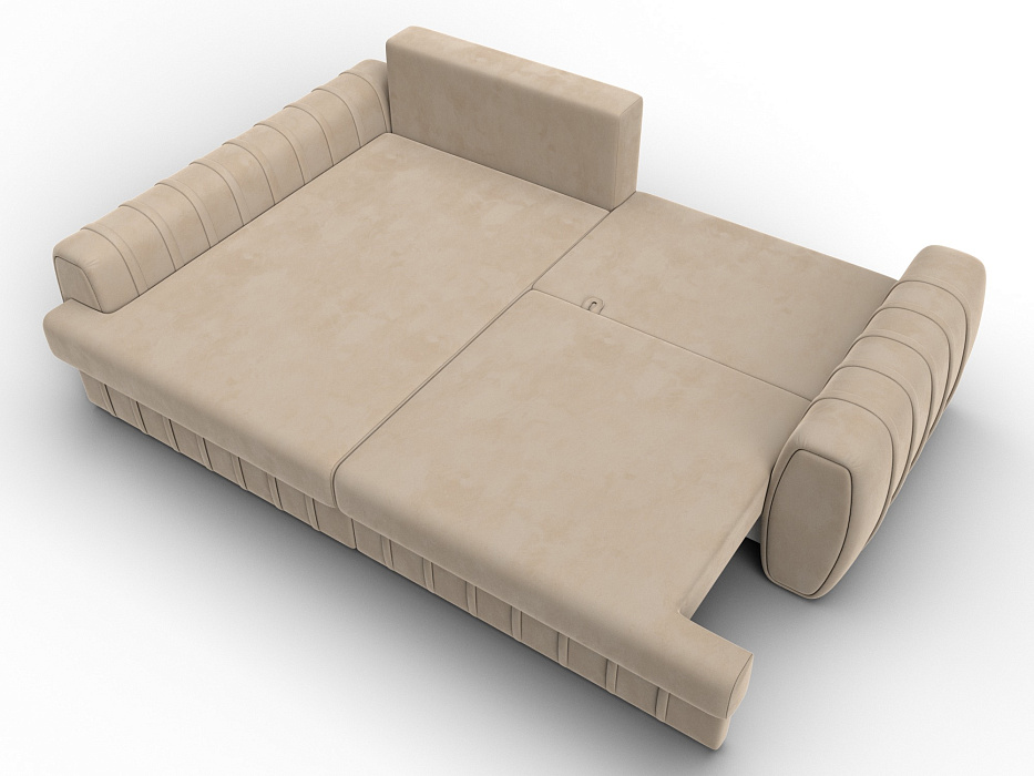 Диван угловой Лига-057 НПБ угол левый (seven 729 бежевый)