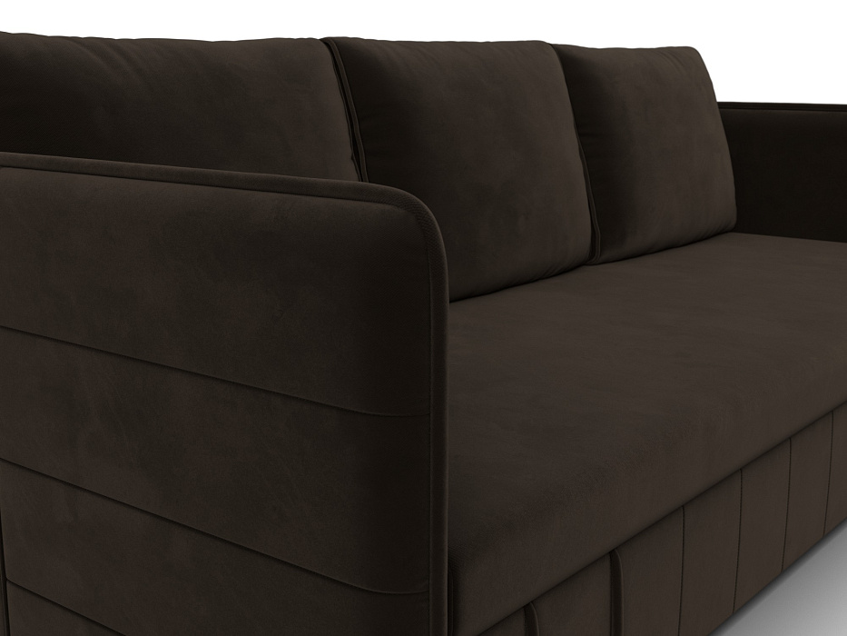 Диван прямой Слим (коричневый)
