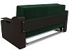 Прямой диван аккордеон Сенатор 140 (зеленый\коричневый)