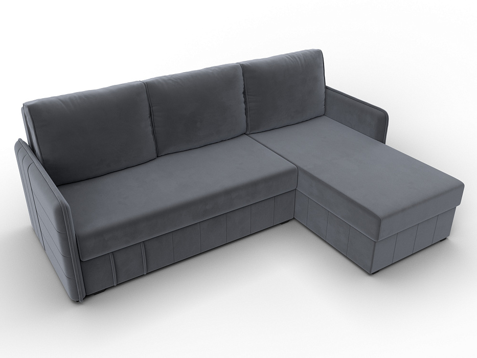 Диван угловой Слим угол универсальный (серый)