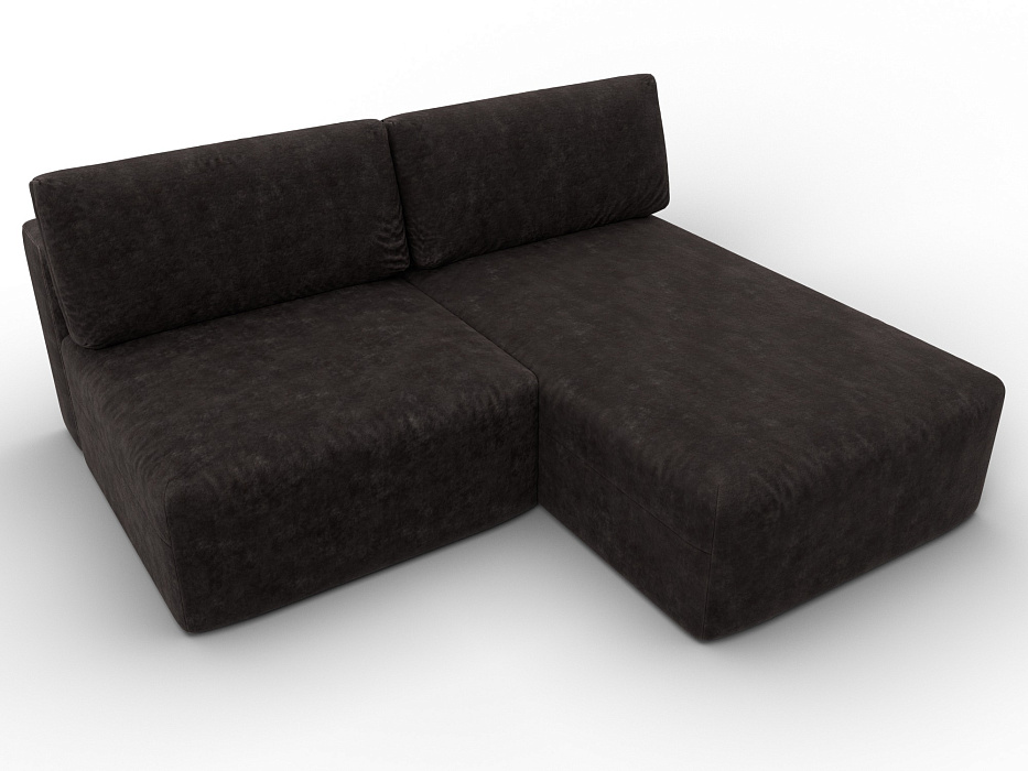 Диван угловой модульный Лига-060 НПБ угол универсальный (brut 17 коричневый)