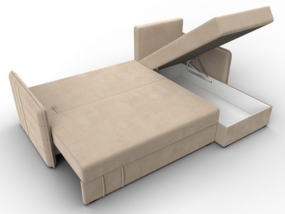 Диван угловой Слим угол универсальный (бежевый)