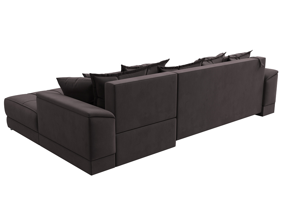Диван угловой НордСтар правый угол (seven 727 коричневый)
