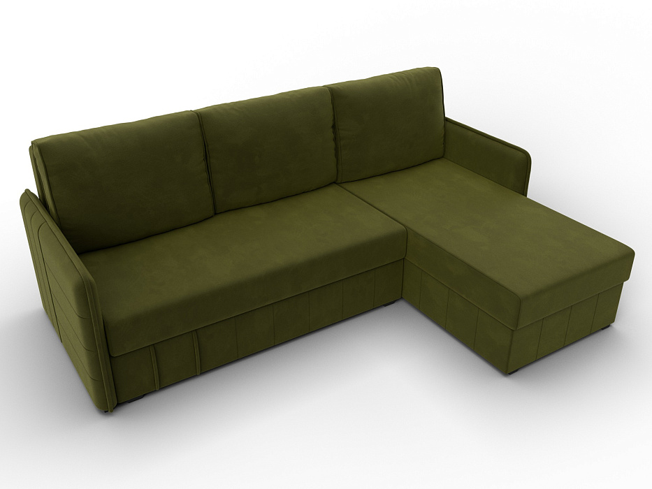 Диван угловой Слим угол универсальный (зеленый)