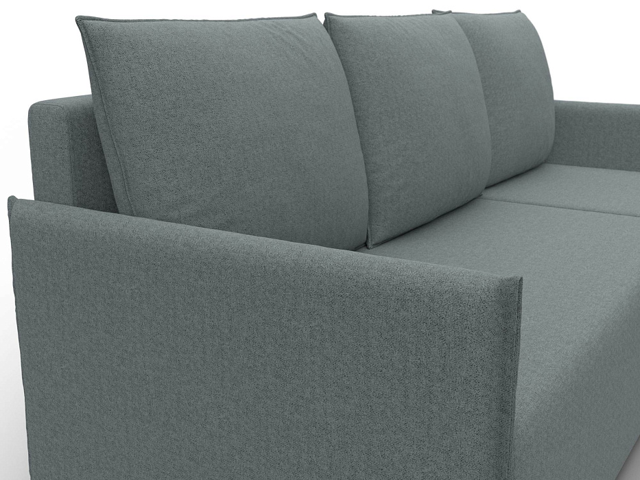 Диван угловой Лига-124 угол универсальный (амур 07 серый)