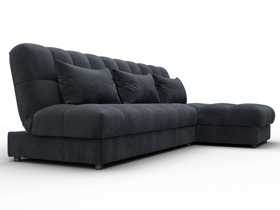 Диван угловой Лига-116 НПБ угол правый (tower 11 темно-серый)