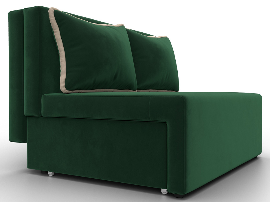 Диван прямой Лагуна (seven 626 зеленый;seven 729 бежевый)