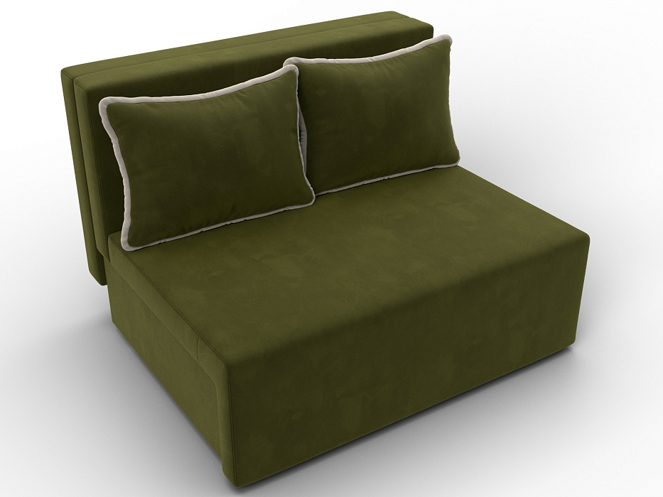 Диван прямой Лагуна (зеленый;бежевый)