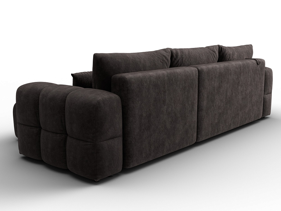 Диван угловой Лига-110 НПБ угол универсальный (brut 17 коричневый)