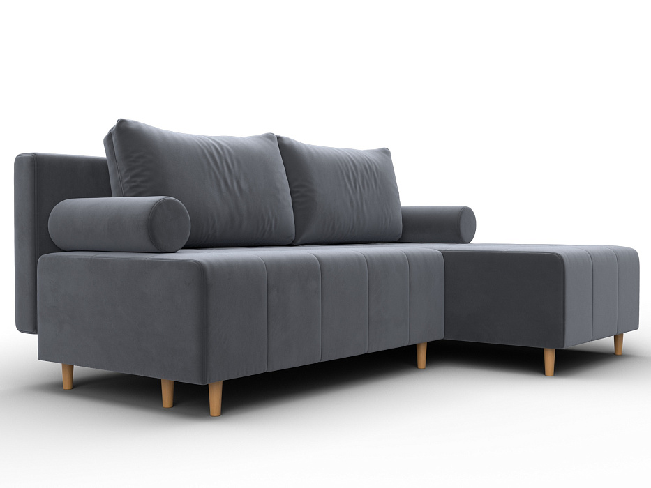 Диван угловой Лига-102 угол универсальный (seven 17 серый)