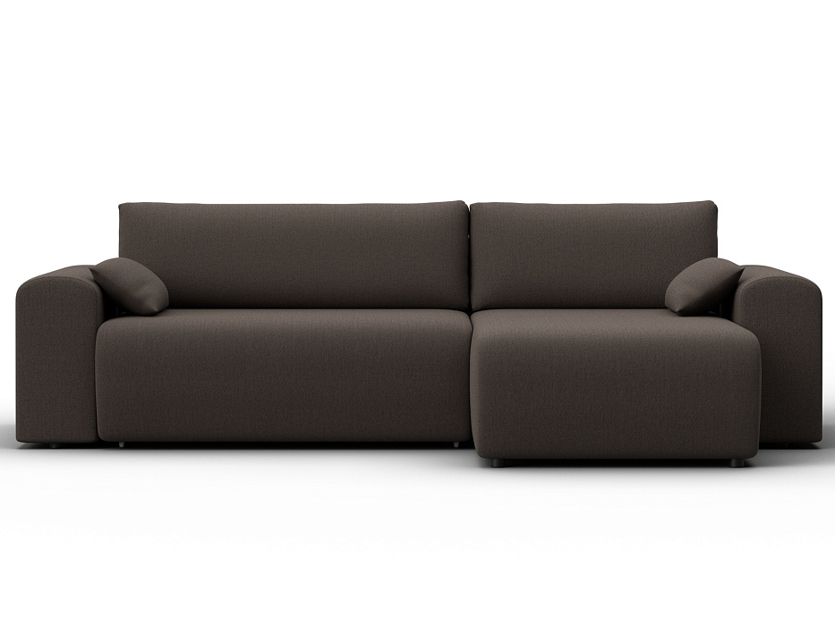 Диван угловой Лига-099 угол универсальный (амур 05 коричневый)