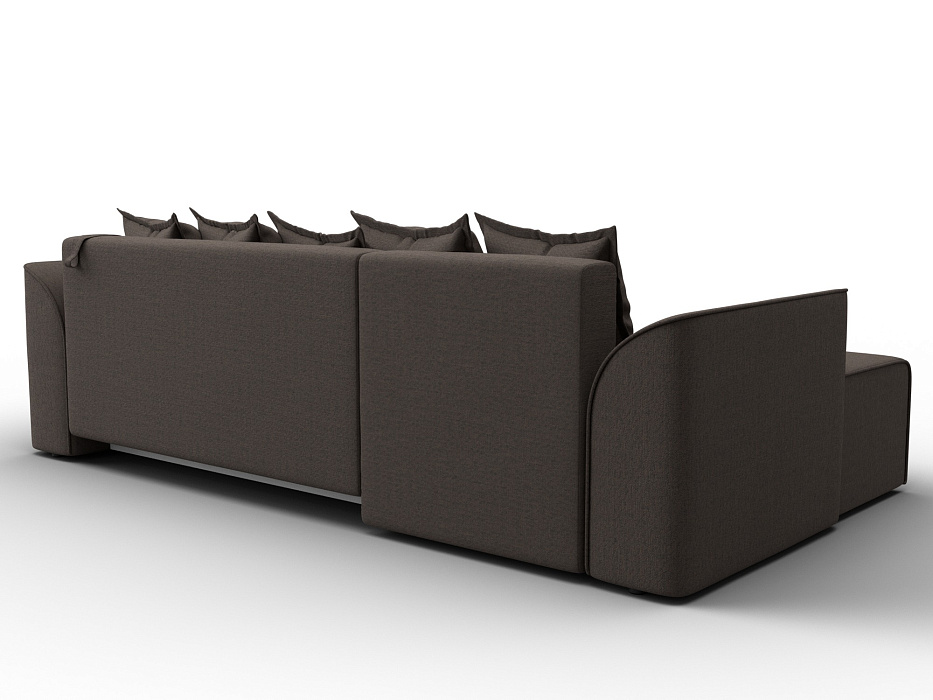 Диван угловой Лига-113 угол левый (амур 05 коричневый)