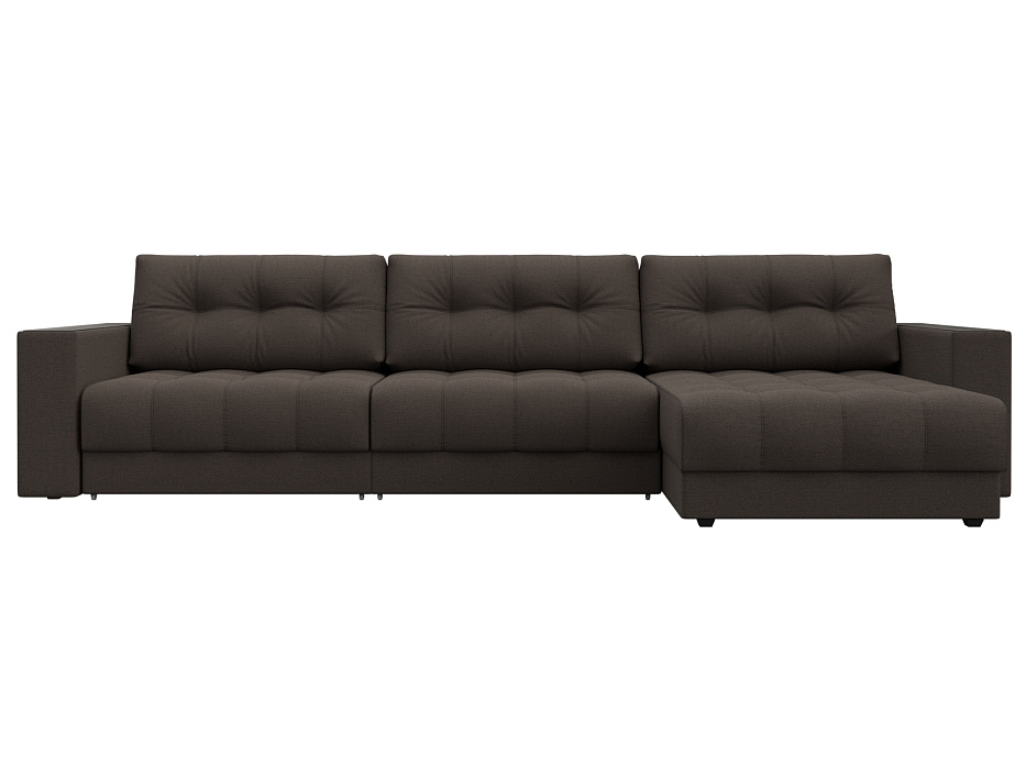 Диван угловой с декором Лига-049 НПБ Лонг (амур 05 коричневый) Диван угловой с декором Лига-049 НПБ Лонг (амур 05 коричневый)