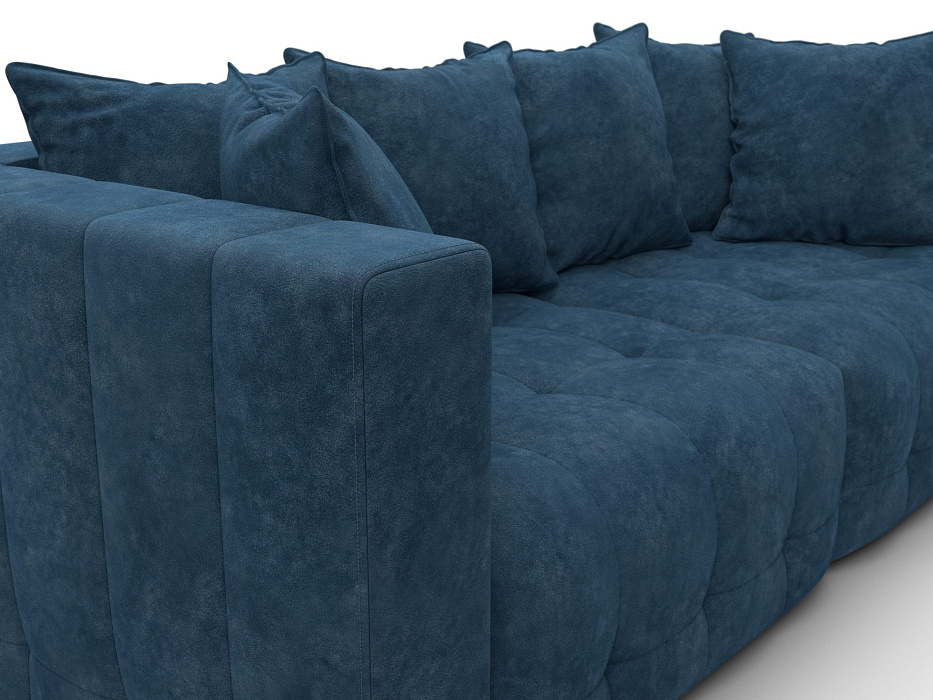 Диван прямой Лига-052 НПБ (brut 11 синий)