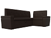 Кухонный угловой диван Деметра правый угол (коричневый цвет)