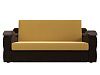 Прямой диван Меркурий 160 (желтый\коричневый цвет)