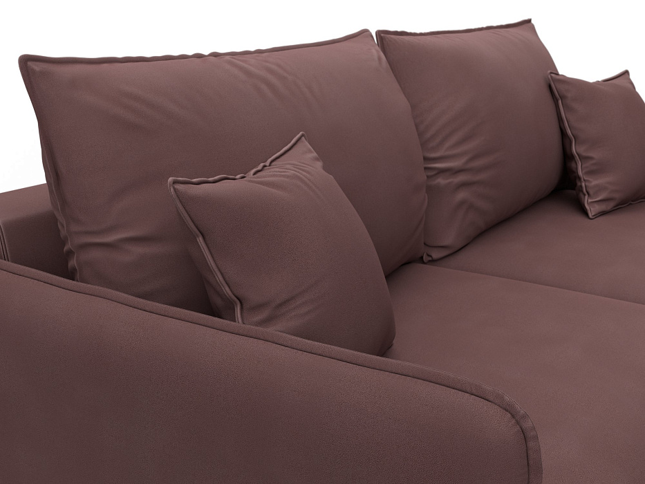 Диван прямой Лига-064 НПБ (joly 09 бордовый)