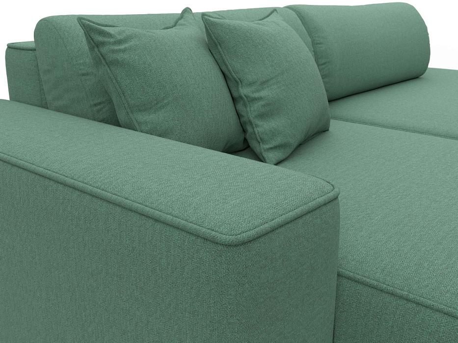 Диван угловой Лига-065 БП угол левый (амур 11 зеленый)