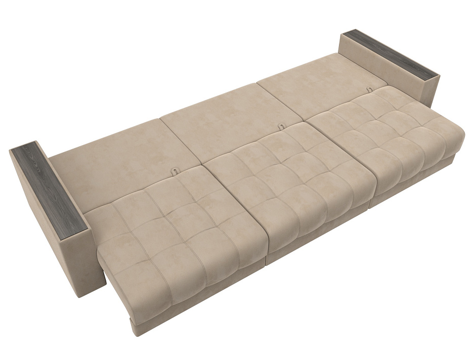 Диван прямой с декором Лига-049 НПБ Лонг (seven 729 бежевый) Диван прямой с декором Лига-049 НПБ Лонг (seven 729 бежевый)