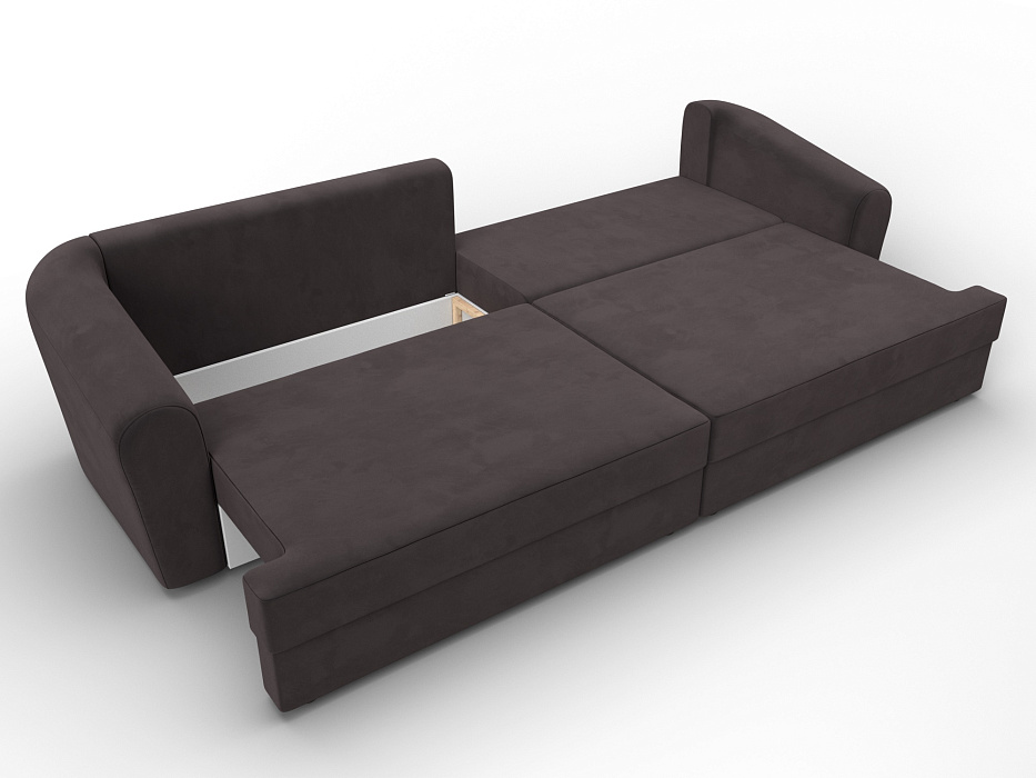 Диван прямой Милтон (seven 727 коричневый)