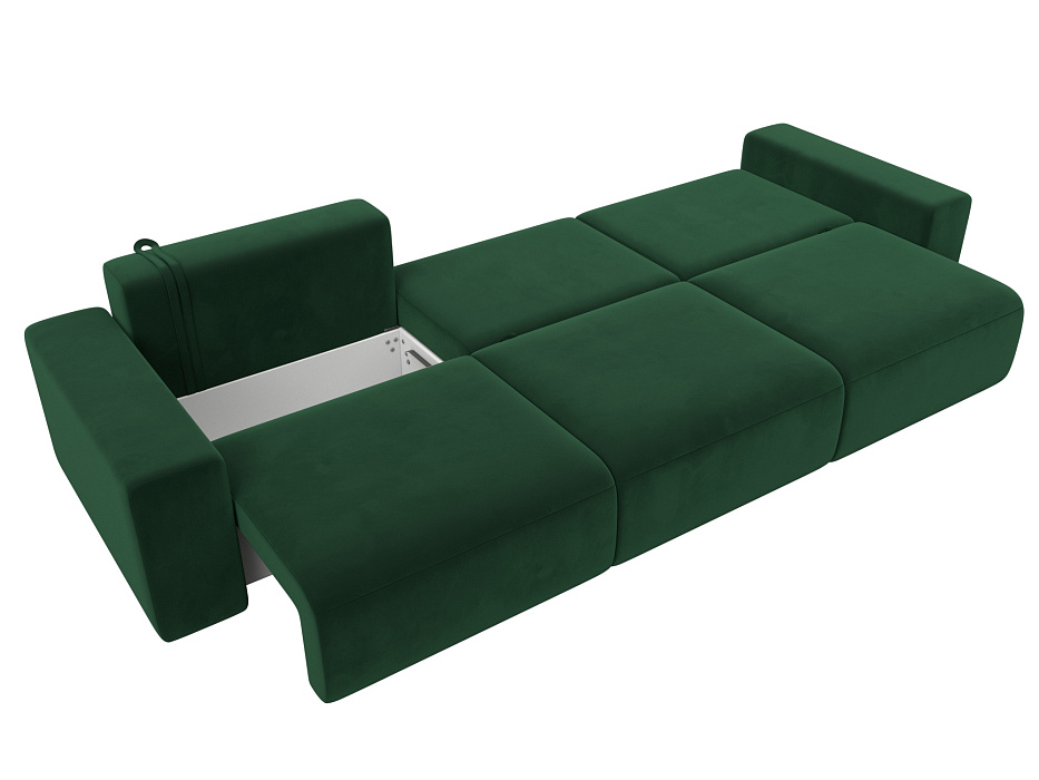 Диван прямой Лига-036 НПБ Классик Лонг (зеленый)