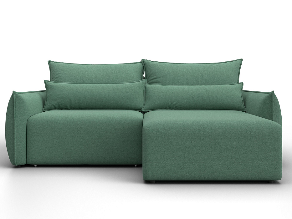 Диван угловой Лига-051 НПБ угол универсальный (амур 11 зеленый)