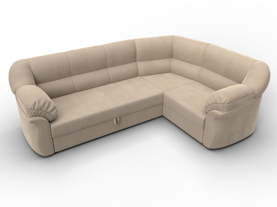 Диван угловой Карнелла правый угол (seven 729 бежевый)