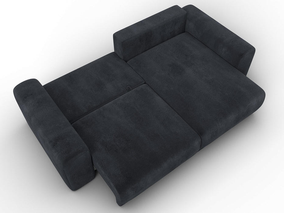 Диван угловой Лига-056 НПБ угол универсальный (tower 11 темно-серый)