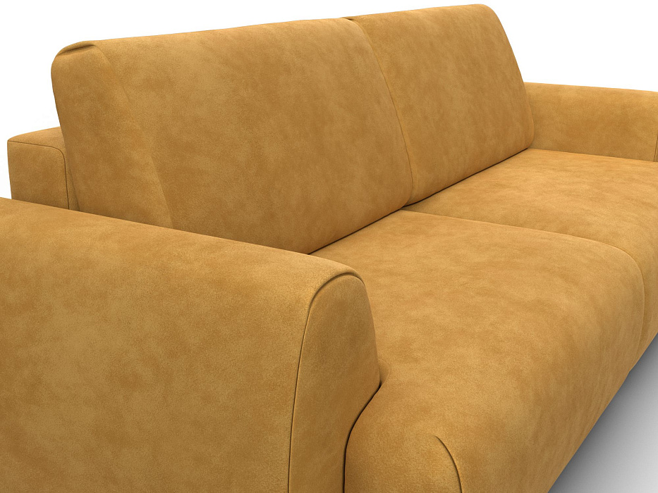 Диван прямой Лига-115 НПБ (brut 10 желтый)