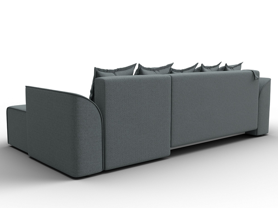 Диван угловой Лига-113 угол правый (амур 07 серый)