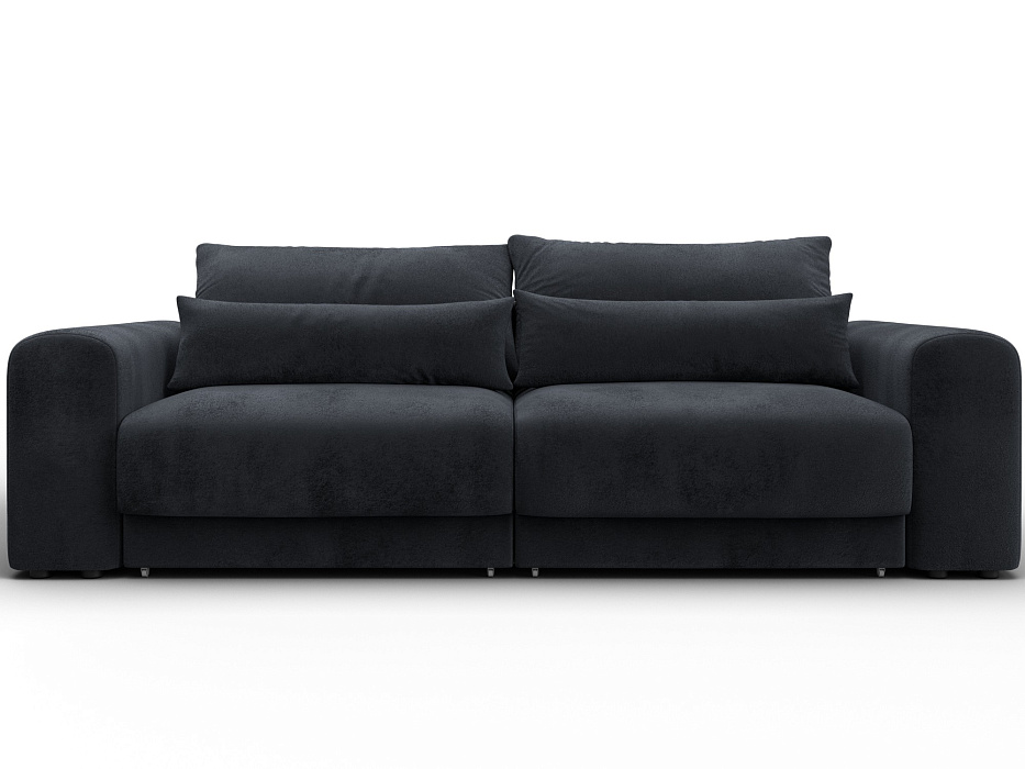 Диван прямой Лига-056 НПБ (tower 11 темно-серый)