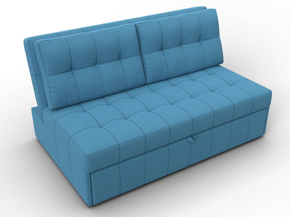 Диван прямой Лига-107 (140) (амур 10 голубой)