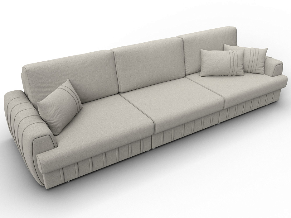 Диван прямой Лига-057 НПБ Лонг (амур 02 бежевый)